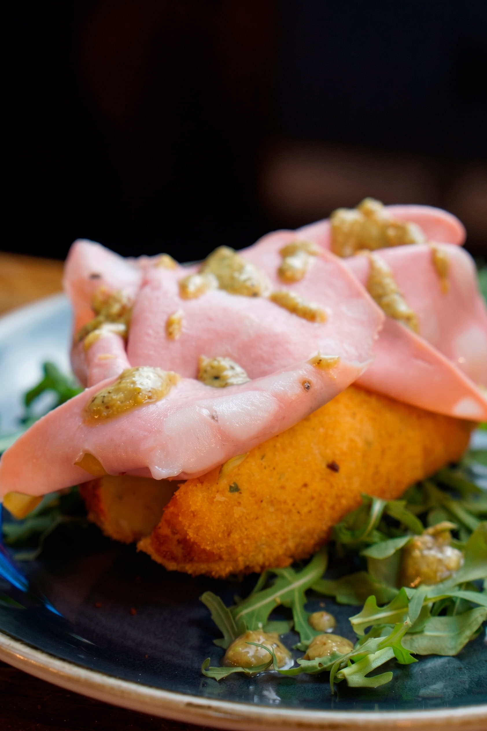 CROCCHETTA DI PATATE MORTADELLA E PISTACCHIO